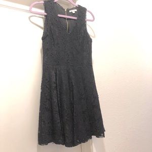 Black lace dress